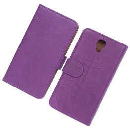 BestCases Lila Echt Leer Booktype Hoesje voor Samsung Galaxy Note 3 Neo