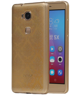 Goud Brocant TPU back case cover hoesje voor Huawei Honor 5X