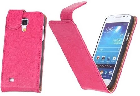 BestCases Luxe Kreukelleer Flipcase Hoesje Samsung Galaxy S4 Roze