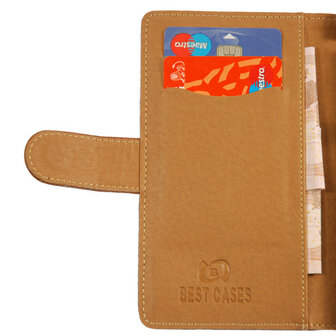 BestCases Luxe Echt Lederen Booktype Hoesje voor Samsung Galaxy Express Zwart