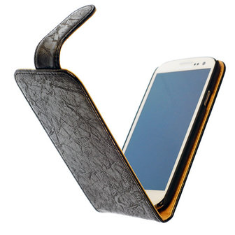 Bestcases Vintage Zwart Flipcase Nokia Lumia 625