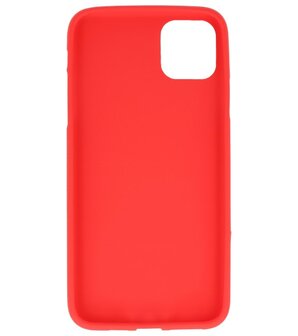 Color Backcover voor iPhone 11 Pro Max Rood