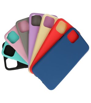 Color Backcover voor iPhone 11 Pro Max Geel