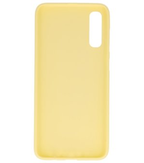 Color Backcover voor Samsung Galaxy A70s Geel