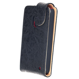 Bestcases Vintage Zwart Flipcase Hoesje voor Nokia Lumia 620