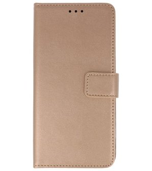 Wallet Cases Hoesje Samsung Galaxy A10s Goud