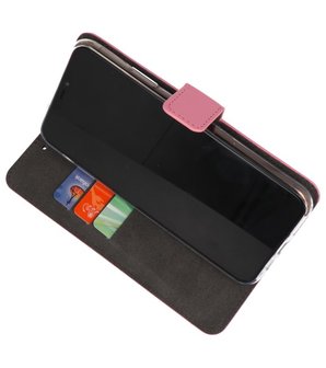 Wallet Cases Hoesje Samsung Galaxy A10s Roze