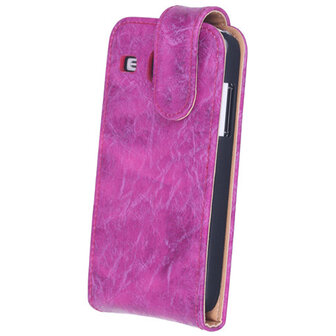 Eco-Leather Flipcase Hoesje voor Samsung Galaxy Core i8260 Pink