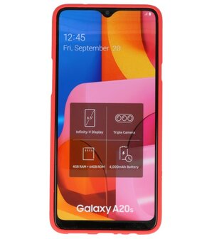 Color Backcover voor Samsung Galaxy A20s Rood