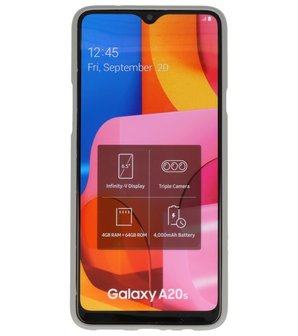 Color Backcover voor Samsung Galaxy A20s Grijs
