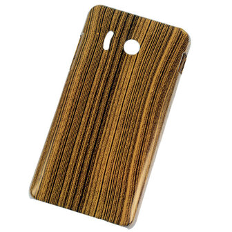 Hardcase Hout Design Back Cover Hoesje Huawei Ascend Y300