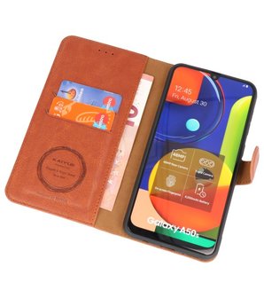 Luxe Portemonnee Hoesje voor Samsung Galaxy A50 Bruin