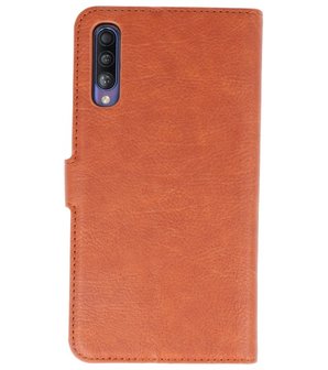 Luxe Portemonnee Hoesje voor Samsung Galaxy A50 Bruin