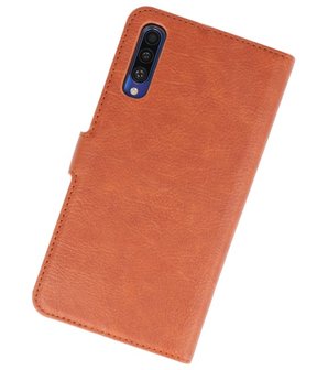 Luxe Portemonnee Hoesje voor Samsung Galaxy A50 Bruin