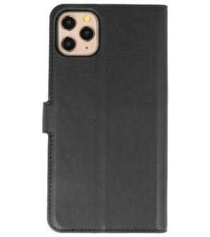 Luxe Portemonnee Hoesje voor iPhone 11 Pro Max Zwart