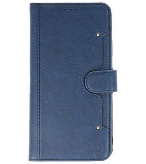 Luxe Portemonnee Hoesje voor iPhone 11 Pro Max Navy