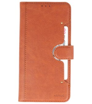 Luxe Portemonnee Hoesje voor iPhone 11 Pro Max Bruin