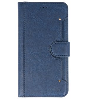 Luxe Portemonnee Hoesje voor iPhone 11 Pro Navy