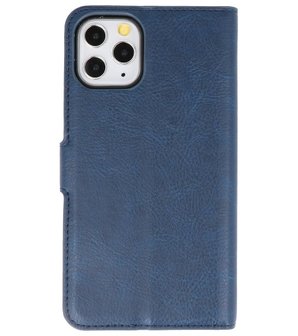 Luxe Portemonnee Hoesje voor iPhone 11 Pro Navy