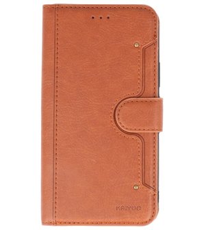 Luxe Portemonnee Hoesje voor iPhone 11 Pro Bruin