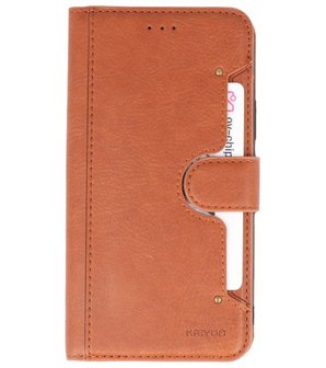 Luxe Portemonnee Hoesje voor iPhone 11 Pro Bruin