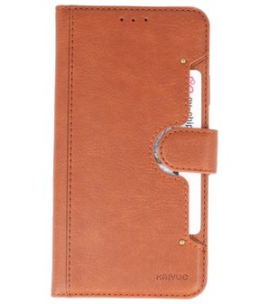 Luxe Portemonnee Hoesje voor iPhone 11 Bruin