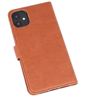 Luxe Portemonnee Hoesje voor iPhone 11 Bruin