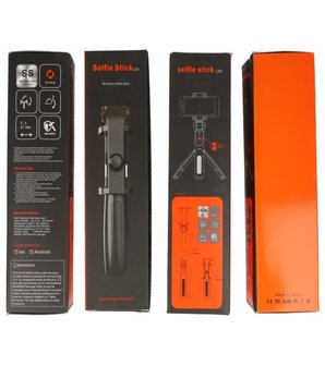 Bluetooth Selfie Tripod Stick ( Model L01) Rood