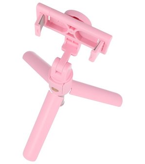 Bluetooth Selfie Tripod Stick ( Model K10 ) Roze