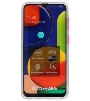 Kleurcombinatie Hard Case voor Samsung Galaxy A50 Transparant