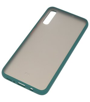 Kleurcombinatie Hard Case voor Samsung Galaxy A70 Donker Groen