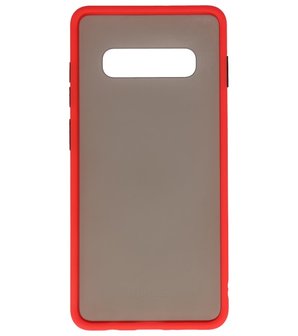 Kleurcombinatie Hard Case voor  Samsung Galaxy S10 Plus Rood