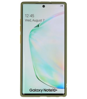 Kleurcombinatie Hard Case voor Samsung Galaxy Note 10 Plus Groen