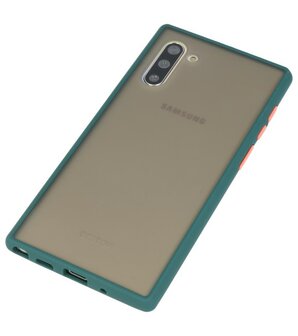 Kleurcombinatie Hard Case voor Samsung Galaxy Note 10 Donker Groen