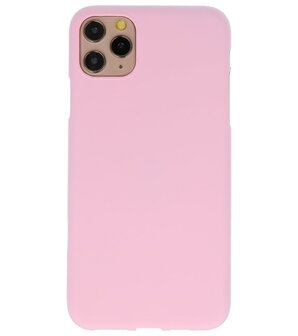 Color Backcover voor iPhone 11 Pro Max Roze