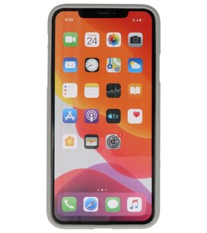 Color Backcover voor iPhone 11 Pro Max Grijs