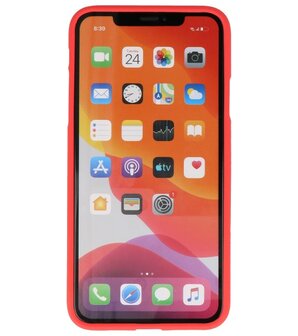 Color Backcover voor iPhone 11 Pro Max Rood