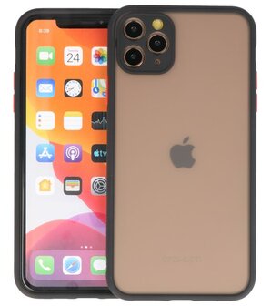 Kleurcombinatie Hard Case voor iPhone 11 Pro Max Zwart