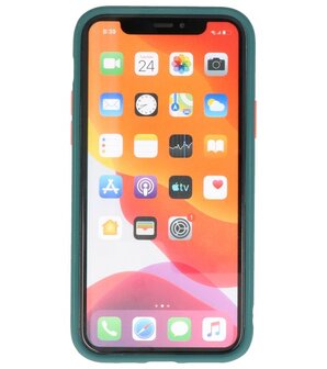 Kleurcombinatie Hard Case voor iPhone 11 Pro Donker Groen