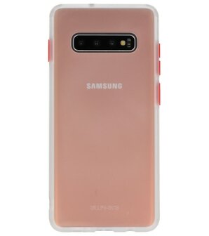 Kleurcombinatie Hard Case voor Samsung Galaxy S10 Plus Transparant