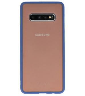 Kleurcombinatie Hard Case voor Samsung Galaxy S10 Plus Blauw