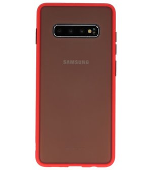 Kleurcombinatie Hard Case voor  Samsung Galaxy S10 Plus Rood