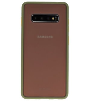 Kleurcombinatie Hard Case voor Samsung Galaxy S10 Plus Groen