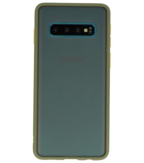 Kleurcombinatie Hard Case voor Samsung Galaxy S10 Groen