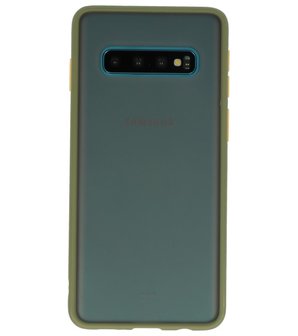 Kleurcombinatie Hard Case voor Samsung Galaxy S10 Groen