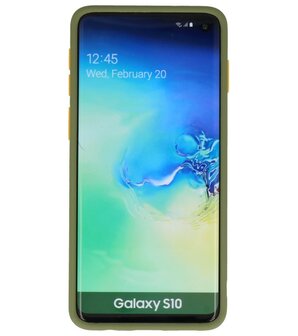 Kleurcombinatie Hard Case voor Samsung Galaxy S10 Groen