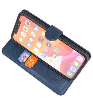 Luxe Portemonnee Hoesje voor iPhone 11 Pro Navy