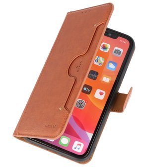 Luxe Portemonnee Hoesje voor iPhone 11 Bruin