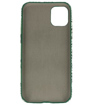Slang Design Back Cover voor iPhone 11 Pro Max Groen