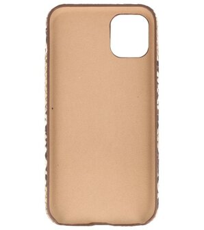 Slang Design Back Cover voor iPhone 11 Pro Beige